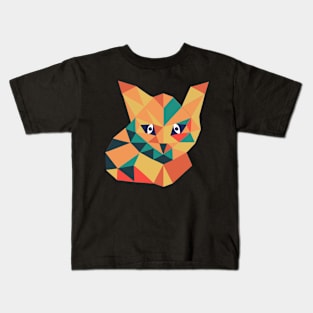 Geometric cat Kids T-Shirt